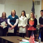 2012 Lima Chapter DAR Good Citizen Essay finalists.