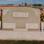 Carl F & Gertrude Miller, Zion Lutheran Cemetery, Chattanooga, Ohio