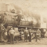 Ed Roesner, Brakeman (far left) April 1914