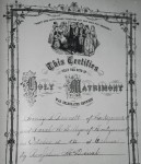 Henry Bennett Bible, Henry-Milligan marriage