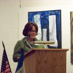Reading daughter Amanda’s essay, 2011
