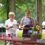 Flag Disposal Ceremony. Iris Bowers & Susan Ohl. (June 2011)