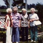 Lula Allmandinger & Scaer Sisters: Elsie Roehm, Hilda Schumm, Edna Schumm.