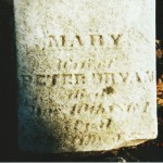 Mary, wife of Peter Bryan, Died 10 Nov 1864, Aged 64y, 10m, Pingry Cemetery, Jay County, Indiana (2001 photo)