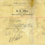 Undertaker Bill for Chris Miller, Wichita Falls, Texas, 1911