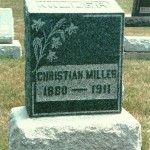 Christian Miller (1880-1911), Zion Lutheran Cemetery, Chattanooga, Mercer County, Ohio