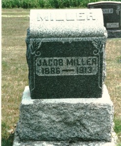 Jacob Miller Jr tombstone