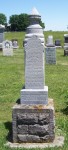 Tombstone of Barbara A. Schinnerer, died 14 March 1897. Zion Lutheran Cemetery, Schumm, Van Wert County, Ohio.