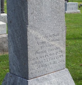 Geisler Tombstone Closeup