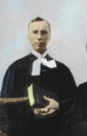 Rev. Reuben Valentine Smith at the dedication of Zion's cornerstone, 1916.