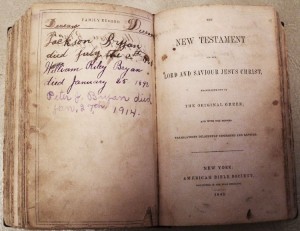 John Bryan Bible--Deaths