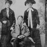 Photo labeled Grandpa Reid & Sisters, from Emily (Bryan) Reid Bible.