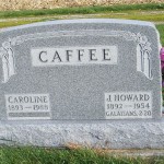 J Howard & Caroline Caffee, Zion Lutheran Cemetery, Mercer County, Ohio.