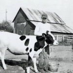 Uncle Kenny with heifer