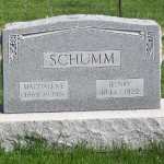 Henry & Magdalene Schumm, Zion Lutheran Cemetery, Schumm, Ohio