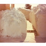 Front walk of my parents' home after the Blizzard of 1978.