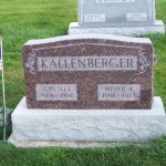 G. Wesley & Minnie A. Kallenberger, Zion Lutheran Cemetery, Chattanooga, Mercer County, Ohio.