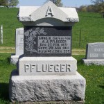 Anna R. Pflueger, Zion Lutheran Cemetery, Schumm, Van Wert County, Ohio.