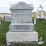 John & Anna Maria Becher, Zion Lutheran Cemetery, Mercer County, Ohio. (2011 photo by Karen)
