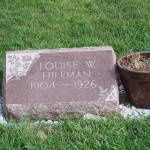 Louise W. Hileman, Zion Lutheran Cemetery, Chattanooga, Ohio. (2011 photo by Karen)