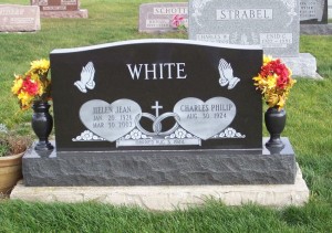 Helen Jean White, Zion Lutheran Cemetery, Chattanooga, Mercer County, Ohio. (2011 photo by Karen)