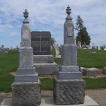 Catharine & William Fowler, Greenbriar Cemetery, Van Wert County, Ohio. (2013 photo by Karen)
