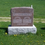 Barbara S and William C Allmandinger, Zion Lutheran Cemetery, Schumm, Van Wert County, Ohio. (2012 photo by Karen)