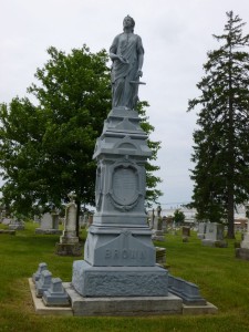 Brown plot, St. Joseph Cemetery, Auglaize County, Ohio. (2013 photo by Karen)