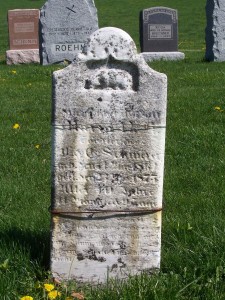 Maria Schinnerer, Zion Lutheran Cemetery, Schumm, Van Wert County, Ohio. (2012 photo by Karen)