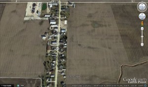 Chattanooga, Ohio, Google Earth, Feb 2012.