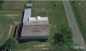 Schumm barn, Google Earth, May 2011 image. 