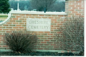Cheshire Cemetery, Berlin Township, Delaware County, Ohio. (2002 photo by Karen)
