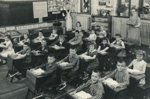 First grade, 1958-59, Willshire Public School, Mrs. Opal Clouse, teacher.