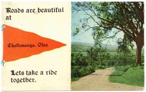 Chattanooga, Ohio, postcard postmarked 1914