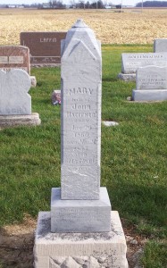 Mary (Tester) Heffner, Zion Lutheran Cemetery, Mercer County, Ohio. (2011 photo by Karen)