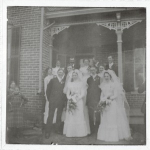 Roehm Wedding, 6 May 1900, Schumm, Van Wert County, Ohio. 
