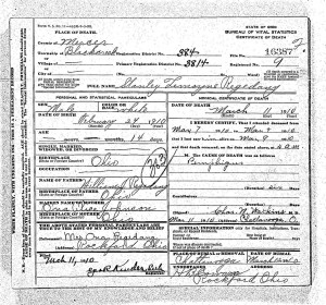 Stanley Regedanz Death Certificate